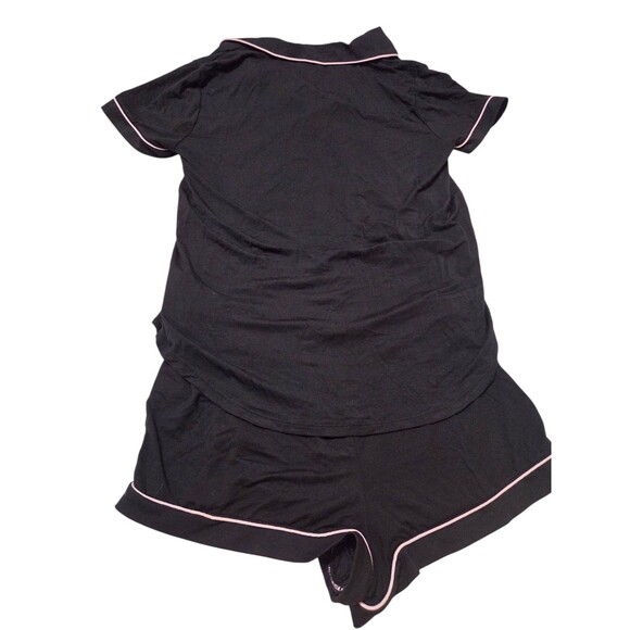 Kate Spade New York Dream A Little Dream Jersey Knit Shorty Pajamas Black F14.1 - Picture 3 of 10